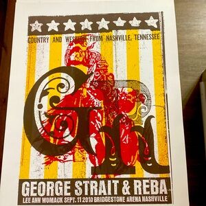 2010 George Straight & Reba Tour Poster